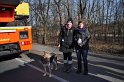 Hund und Frauchen im Eis eingebrochen Koeln Dellbrueck Hoehenfelder See P21